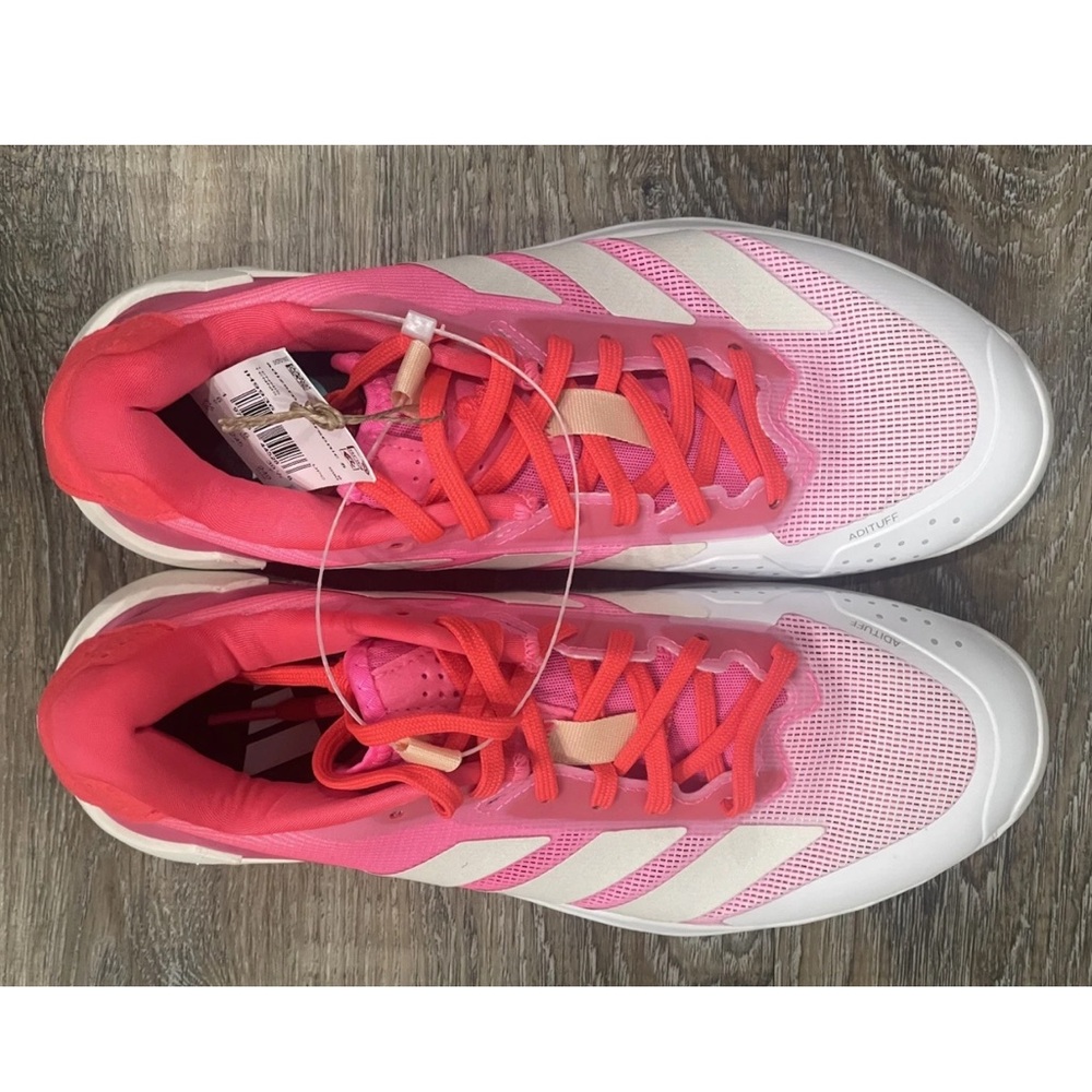 Adidas Women’s Pink Adizero Ubersonic 5, IH9936 Athletic Shoes, Sz 7.5, NEW!! - Picture 2 of 5